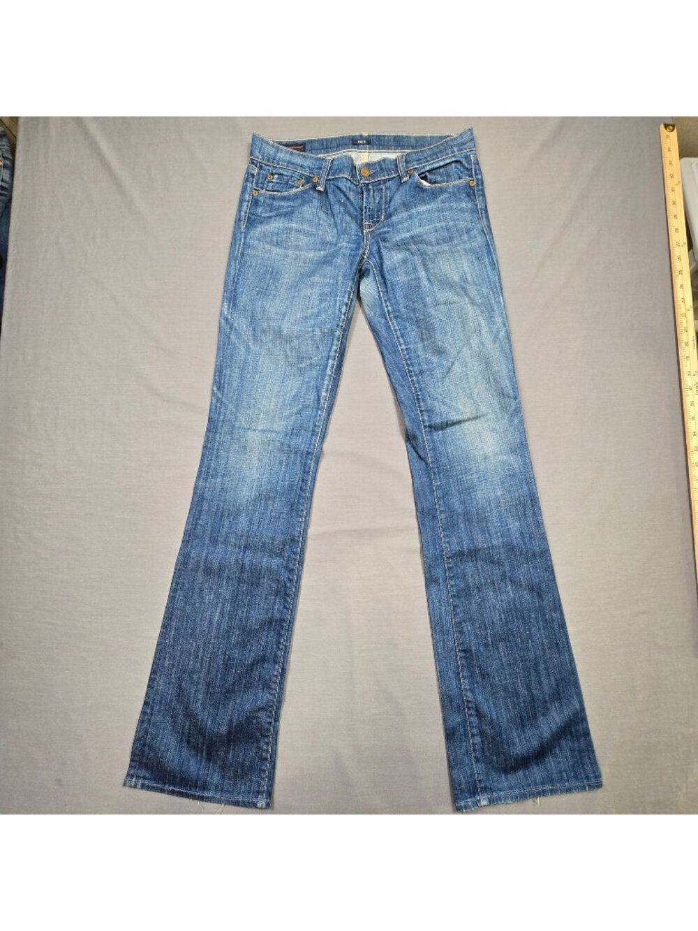 Citizens Of Humanity COH Size 27 Jeans Blue Kelly Stretch Low Waist Bootcut